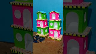 Thermocol House  Thermocol Craft  Diwali Decoration ideas  Diy Craft house diy craft shorts [upl. by Assenav]