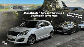 Manchester Airport Tunnels amp Southside Viewing Area Drive Out POV [upl. by Frederik441]