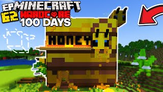 I Built The WORLDS BIGGEST HONEY FARM in Minecraft Hardcore [upl. by Amargo]