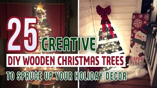 25 Creative DIY Wooden Christmas Trees to Spruce Up Your Holiday Decor [upl. by Peursem]