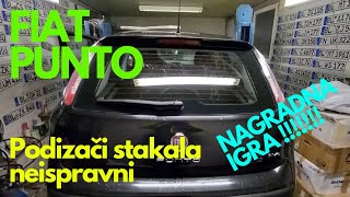 Fiat Punto 14 EVO Izmjena podizača stakalabalkangarage [upl. by Enajiram]