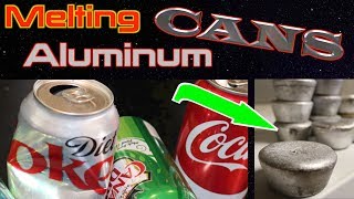 How To Melt Aluminum Cans At Home  Simple DIY Recycling Process [upl. by Dippold]