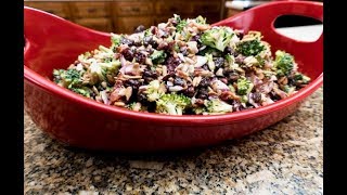 Broccoli Salad The Best Potluck Recipe [upl. by Anyehs132]