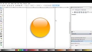 Inkscape Tutorial Create a Shiny Round Button [upl. by Ahseer578]