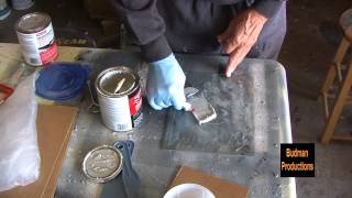 Mixing and Applying Body Filler  Bondo [upl. by Linnea]