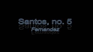 Santos no 5  Narcisa Fernandez cover  lyrics [upl. by Syverson]