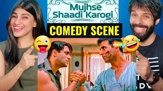 Mujhse Shaadi Karogi Funny Comedy Scene Salman Khan Akshay Kumar  Hindi Movie Reaction [upl. by Eetnwahs]