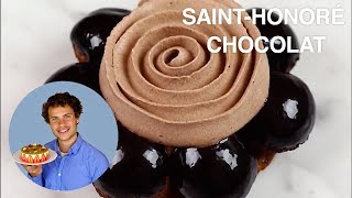 RECETTE DU SAINTHONORÉ CHOCOLAT [upl. by Cyrilla990]