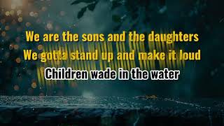 THE SPIRITUALS  WADE IN THE WATER LYRICS VIDEO [upl. by Rikahs]