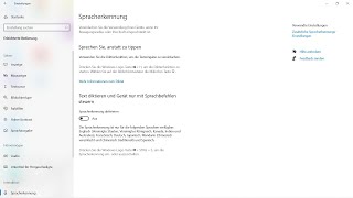 Barrierefreiheit Windows 10 Diktierfunktion erleichterte Bedienung  Anleitung [upl. by Minabe43]