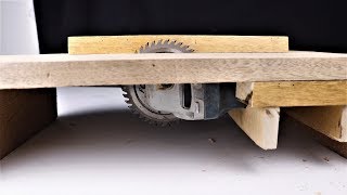 How to Make a Mini Table Saw from an Angle Grinder  DIY [upl. by Nilpik]