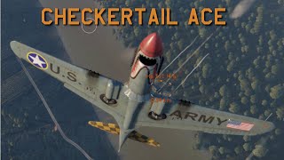 Checkertails P40 Warhawk Ace Game also C 200 Saetta C 202 Folgore Fw 190 A5U2 War Thunder [upl. by Nauh352]