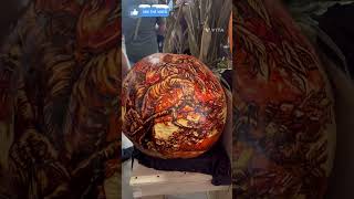 TODD DESAUTELS Pumpkin Carving amp Painting at Big EShorts feed  YouTube shorts  pumpkin 🎃 [upl. by Sergias]