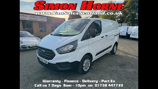 Bargain Ford Transit Custom for sale 2019 300 20Tdci Leader only 32k miles VanSalesScotlandcouk [upl. by Ateikan]