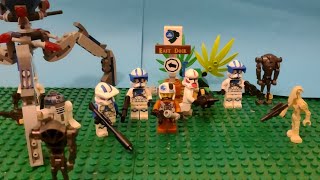 The clone wars clones vs droids the ambush Lego sm [upl. by Noyar845]