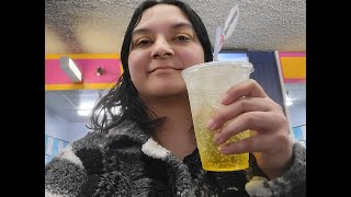 Taste testing Mango Italian Soda in a Bowling Alley [upl. by Sosthina]