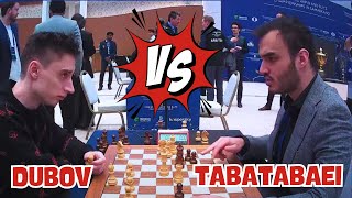 Dubov VS Tabatabaei  World Blitz Chess 2023  R13 [upl. by Adas]