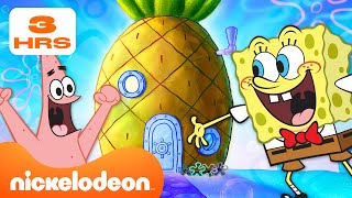 Bob lÉponge   de 3 HEURES dans les maisons de Bikini Bottom  🍍  Nickelodeon France [upl. by Ise]