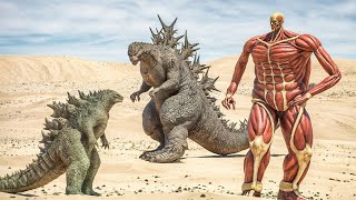 Legendary Godzilla Retaliates Colossal Titan amp Minus One [upl. by Dre608]