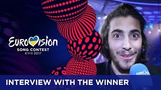 Interview with Salvador Sobral the winner of the 2017 Eurovision Song Contest [upl. by Rapsag]