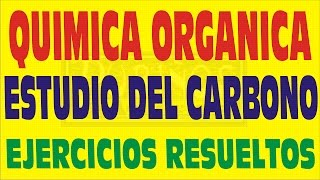 LA QUÍMICA ORGÁNICA Y EL ESTUDIO DEL CARBONO PREGUNTAS RESUELTAS [upl. by Musser]