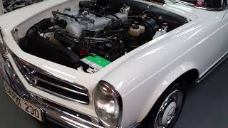 First start after complete engine overhaul on 1965 Mercedes Benz 230 SL [upl. by Ahsatak]