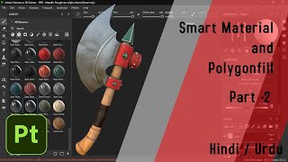 Beginners Guide to Substance Painter Smart Materials and Polygon Fill Tool Tutorial [upl. by Shannah]