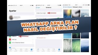 iPhone  Whatsapp Arkaplan Nasıl Değiştirilir [upl. by Cul]