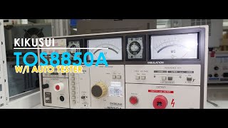 키쿠수이  KIKUSUI TOS8850A Withstanding Voltage Tester [upl. by Antonella]