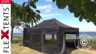 Pop up gazebo FLEXTENTS PRO 4x6m black [upl. by Letsyrhc607]