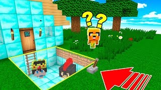 ME ESCONDO EN LA CIUDAD SECRETA DE DIAMANTITO 💎😂 ESCONDITE CON LOS COMPAS EN MINECRAFT [upl. by Mab]