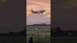 An air Europa Boeing 7879 Dreamliner landing Plane spotting at Miami International Airport [upl. by Rainie]