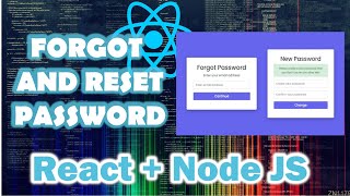 Forgot and Reset Password with React  Node JS [upl. by Aloeda645]