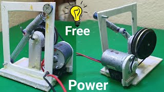 Build Flywheel Spring Machine Make Electricity Free Energy Generator  02 [upl. by Naida427]