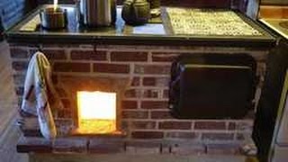 Walker Wood Fired Masonry Cook Stove Build Slideshow [upl. by Cowey605]