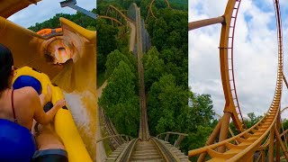 Every Roller Coaster amp Water Coaster at Holiday World Full Onride POV [upl. by Goeger]