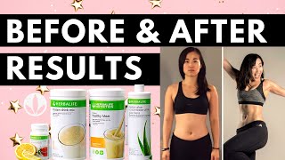 Herbalife Before and After  My Results Using Herbalife Products [upl. by Hsekar]