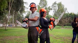 Presentación de las nuevas motosierras a distribuidores STIHL [upl. by Roselia]