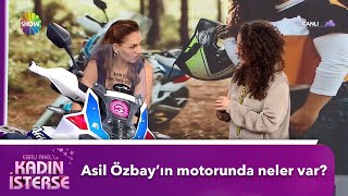 Asil Özbay dünyayı gezdiği motorunda neler taşıyor  Ebru Akelle Kadın İsterse [upl. by Dahlstrom]