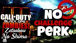 The NO PERK CHALLENGE  Zetsobou no Shima  Black Ops 3 Zombies [upl. by Puttergill728]