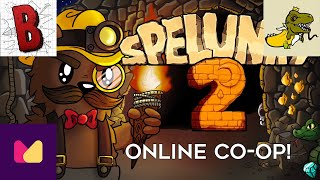 The 4 Best Spelunkers on Earth Play Spelunky 2 Coop [upl. by Amitaf]