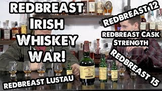 Redbreast Irish Whiskey War What Redbeast is the best [upl. by Euqimod]