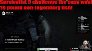 Red Dead Redemption 2 19 pound non legendary fish for survivalist 9 [upl. by Llenaj707]