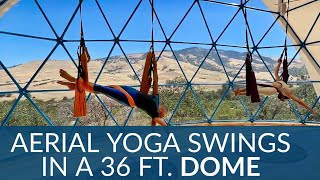 Aerial Yoga Play in a Dome I How perfect [upl. by Yelsnia]