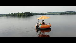 Donut BBQ Boat Lac de Lavaud Gelade [upl. by Nathanoj981]