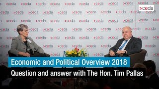 Economic and Political Overview 2018  The Hon Tim Pallas  QampA [upl. by Chaudoin]