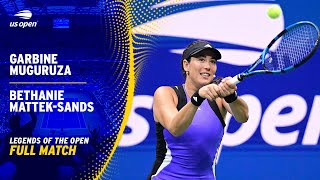 Garbine Muguruza vs Bethanie MattekSands Full Match  2024 US Open [upl. by Hertberg]