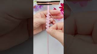 Beads turn into bracelets in seconds Simple braided bracelet tutorial Handmade DIY bracelet brai [upl. by Lamori]