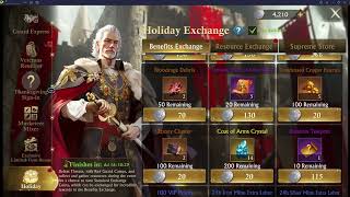 Holiday Exchange 50Event Day 2  Curiosities Guard Weapons Research and Scholar´s Scrolls [upl. by Nnayelhsa693]