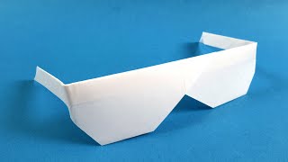 How to make Origami Sunglasses  Paper Sunglasses making instructions [upl. by Gwendolin]